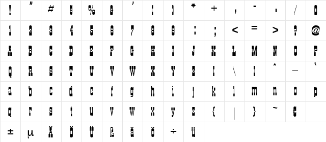 Capolar Regular font glyph preview Capolar Regular font glyphpreview