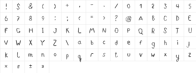 FFU SuwiKisu Regular font glyph preview FFU SuwiKisu Regular font glyphpreview