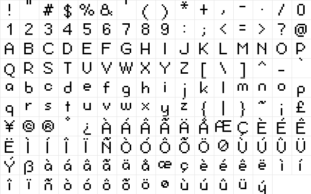 FFF Harmony Regular font glyph preview FFF Harmony Regular font glyphpreview