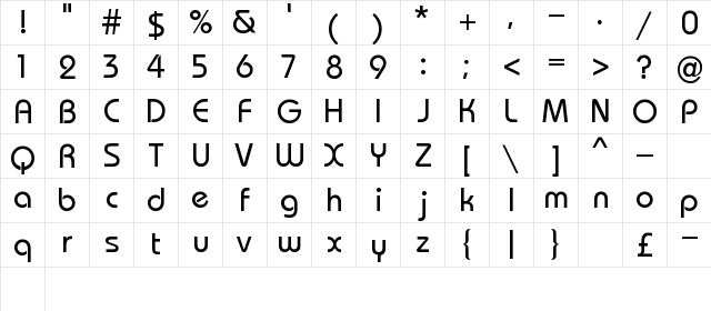 Casa Regular font glyph preview Casa Regular font glyphpreview