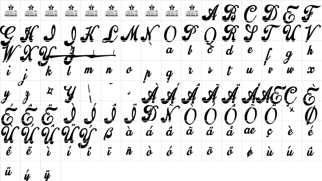 Alliance Personal Use Regular font glyph preview Alliance Personal Use Regular font glyphpreview
