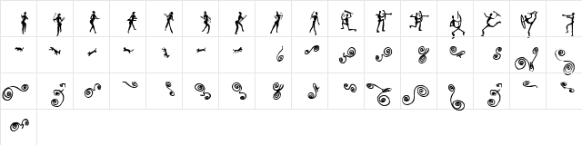 LinotypeAfrika Two Regular font glyph preview LinotypeAfrika Two Regular font glyphpreview