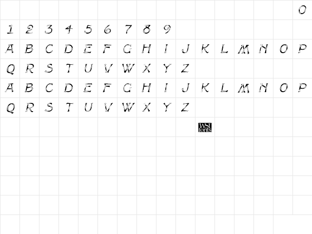 CammyCapsDisplay Italic font glyph preview CammyCapsDisplay Italic font glyphpreview