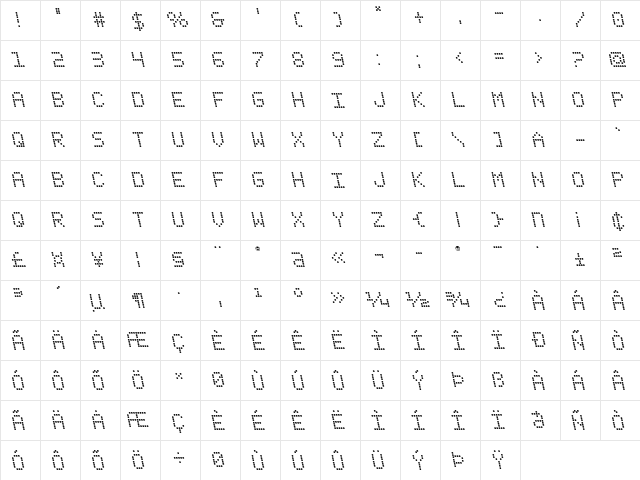 Fanfare Ticker Leftalic Italic font glyph preview Fanfare Ticker Leftalic Italic font glyphpreview