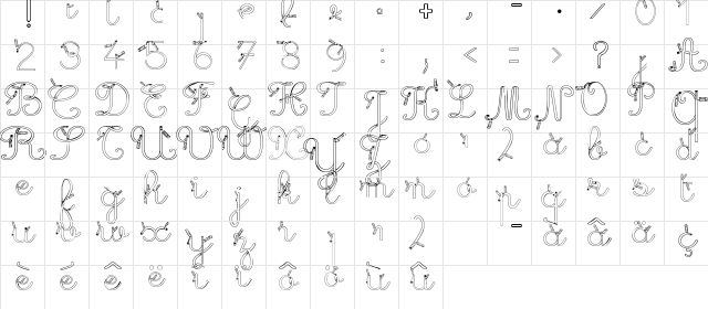 Maternellecolor creuse Regular font glyph preview Maternellecolor creuse Regular font glyphpreview