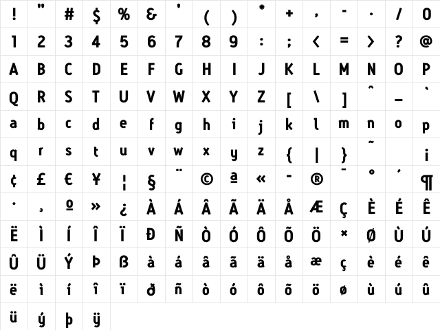 AntitledBold Regular font glyph preview AntitledBold Regular font glyphpreview