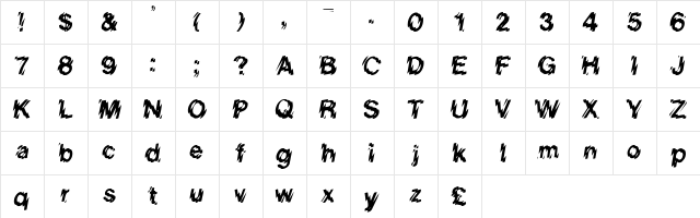 RSLowerWestSide Regular font glyph preview RSLowerWestSide Regular font glyphpreview