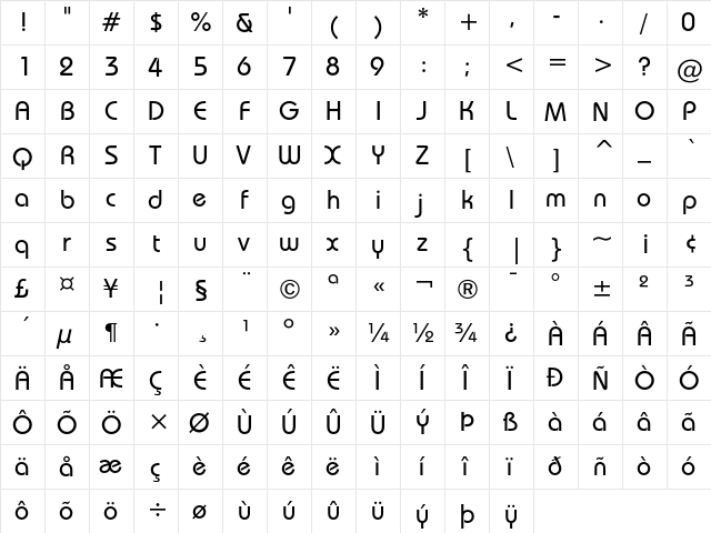 ITC Bauhaus Medium font glyph preview ITC Bauhaus Medium font glyphpreview
