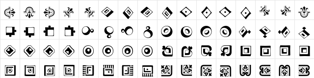 Caravan LH Four font glyph preview Caravan LH Four font glyphpreview