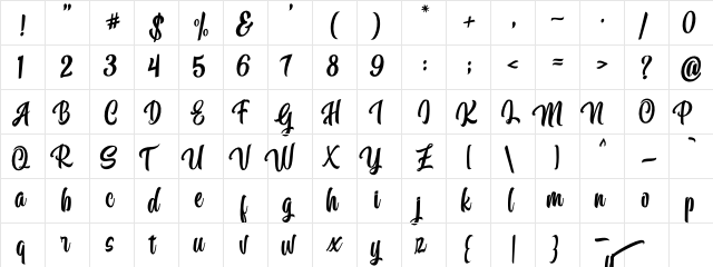 Calling Font Italic font glyph preview Calling Font Italic font glyphpreview