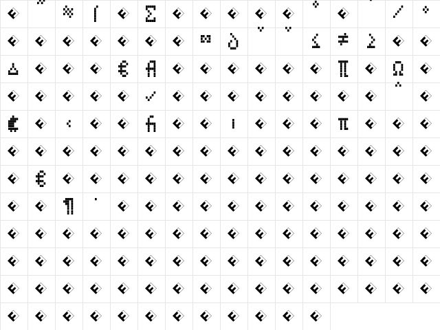 CallSeven-RegularExp Regular font glyph preview CallSeven-RegularExp Regular font glyphpreview