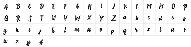 Anonim Regular font glyph preview Anonim Regular font glyphpreview