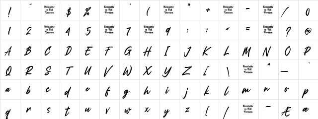 Roseshade Regular font glyph preview Roseshade Regular font glyphpreview