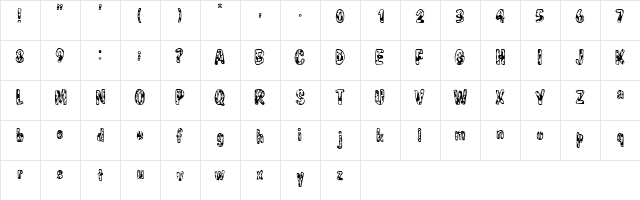 DOLMATION Regular font glyph preview DOLMATION Regular font glyphpreview