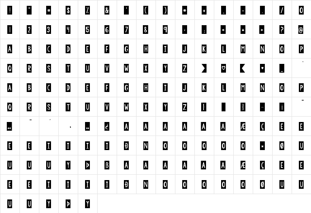 KG Defying Gravity Regular font glyph preview KG Defying Gravity Regular font glyphpreview