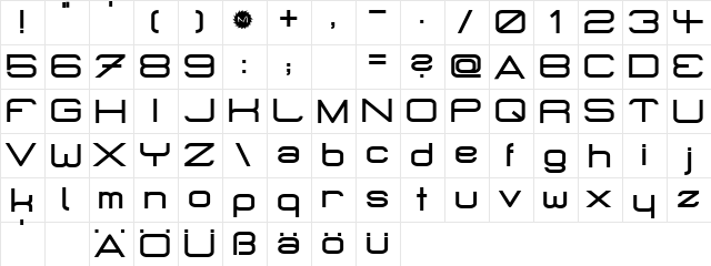 MicroMieps Phat Phat font glyph preview MicroMieps Phat Phat font glyphpreview