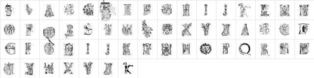 ChristianInitials Regular font glyph preview ChristianInitials Regular font glyphpreview