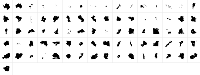 Mini Pics Global S Capital font glyph preview Mini Pics Global S Capital font glyphpreview