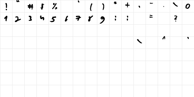 ANS sven Regular font glyph preview ANS sven Regular font glyphpreview