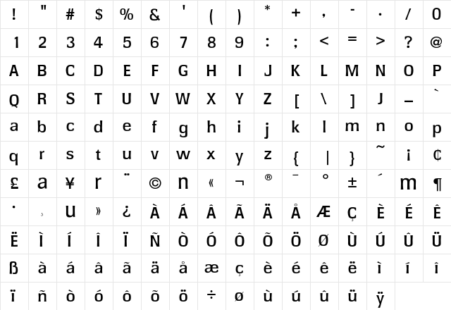 Cartel-Lgt Regular font glyph preview Cartel-Lgt Regular font glyphpreview