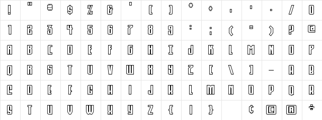 CCPhasesOnStun Roman font glyph preview CCPhasesOnStun Roman font glyphpreview