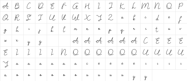 Catherina DEMO Regular font glyph preview Catherina DEMO Regular font glyphpreview