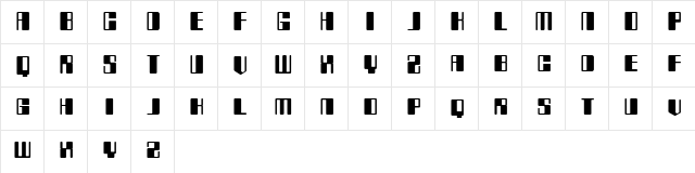 Rollerbollocks Regular font glyph preview Rollerbollocks Regular font glyphpreview
