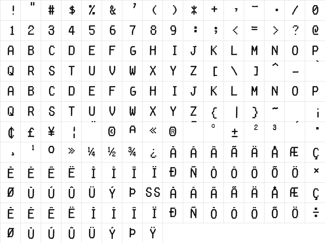 Fake Receipt Regular font glyph preview Fake Receipt Regular font glyphpreview