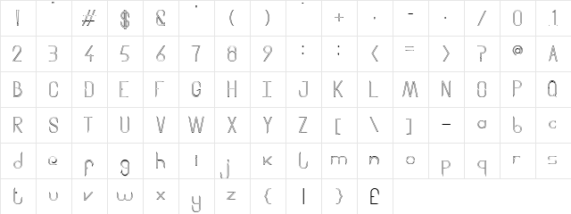 Aggressor Outline Aggressor Outline font glyph preview Aggressor Outline Aggressor Outline font glyphpreview