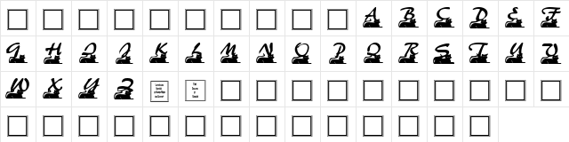 Catstuff Semi-expanded font glyph preview Catstuff Semi-expanded font glyphpreview