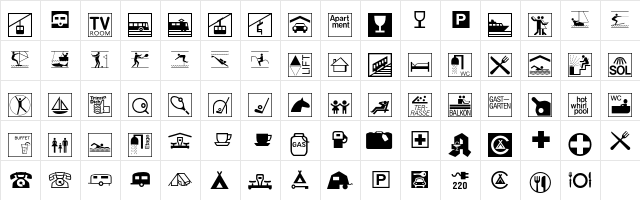 Linotype Holiday Pi 3 font glyph preview Linotype Holiday Pi 3 font glyphpreview