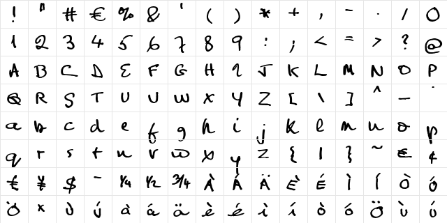 FG Ivar Regular font glyph preview FG Ivar Regular font glyphpreview