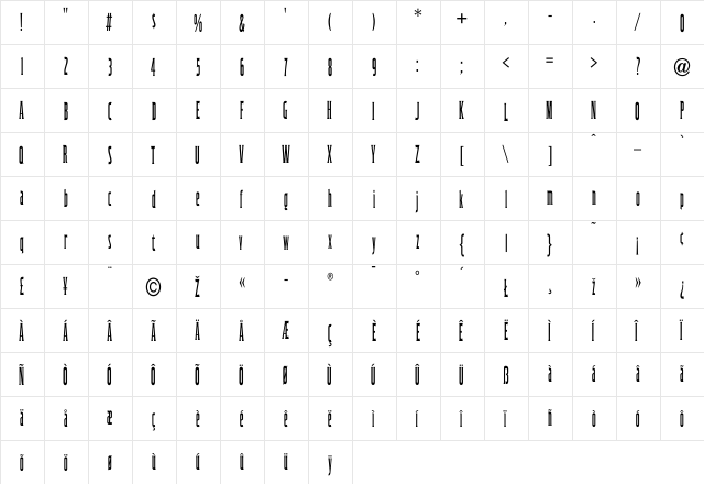 Cinderella-Regular Regular font glyph preview Cinderella-Regular Regular font glyphpreview
