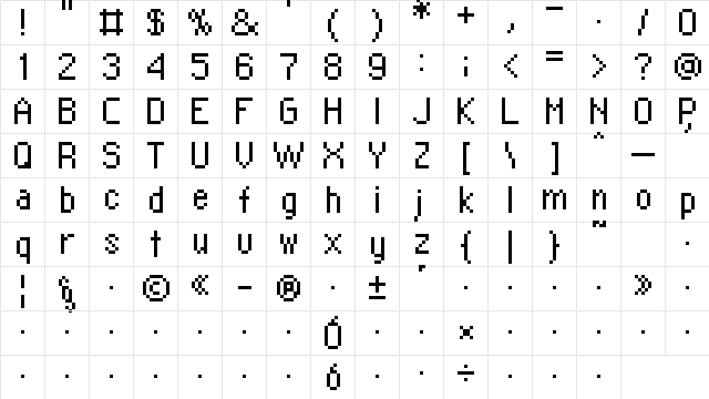 RittswoodPlaza_8 Regular font glyph preview RittswoodPlaza_8 Regular font glyphpreview
