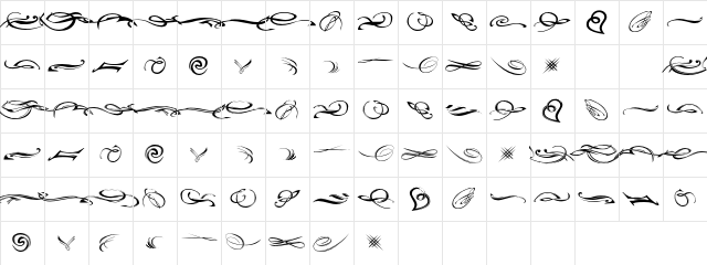 FleuronsOne Regular font glyph preview FleuronsOne Regular font glyphpreview