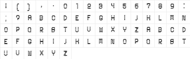 Linerine Regular font glyph preview Linerine Regular font glyphpreview