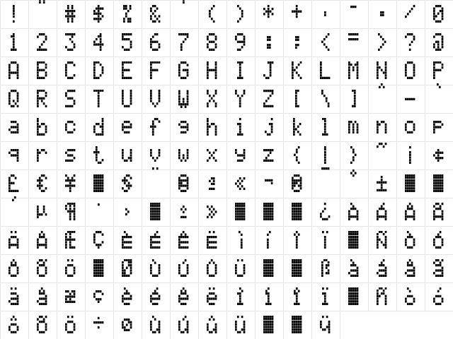 CallEight-Regular Regular font glyph preview CallEight-Regular Regular font glyphpreview