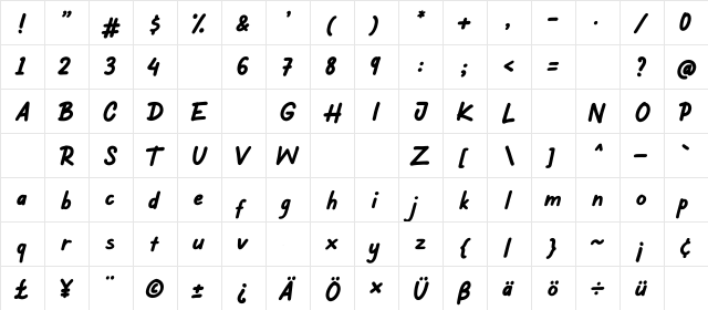 Story Telling Regular font glyph preview Story Telling Regular font glyphpreview