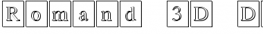 Romand 3D DB Normal Font Title Preview Romand 3D DB Normal Font Title Preview