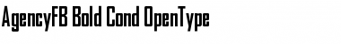 AgencyFB Bold Cond Regular Font Title Preview AgencyFB Bold Cond Regular Font Title Preview