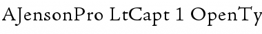 Adobe Jenson Pro Light Caption Font Title Preview Adobe Jenson Pro Light Caption Font Title Preview