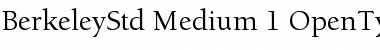 ITC Berkeley Oldstyle Std Medium Font Title Preview ITC Berkeley Oldstyle Std Medium Font Title Preview
