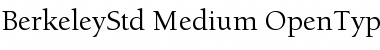 ITC Berkeley Oldstyle Std Medium Font Title Preview ITC Berkeley Oldstyle Std Medium Font Title Preview