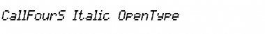 CallFourS-Italic Regular Font Title Preview CallFourS-Italic Regular Font Title Preview