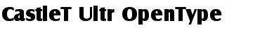 Castle T Ultra Font Title Preview Castle T Ultra Font Title Preview