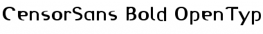CensorSans Bold Font Title Preview CensorSans Bold Font Title Preview
