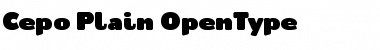 Cepo Plain Font Title Preview Cepo Plain Font Title Preview