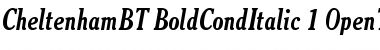 Cheltenham Bold Condensed Italic Font Title Preview Cheltenham Bold Condensed Italic Font Title Preview
