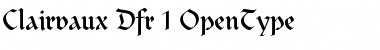 Clairvaux Dfr Font Title Preview Clairvaux Dfr Font Title Preview