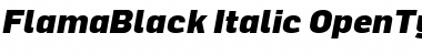 FlamaBlack Italic Font Title Preview FlamaBlack Italic Font Title Preview